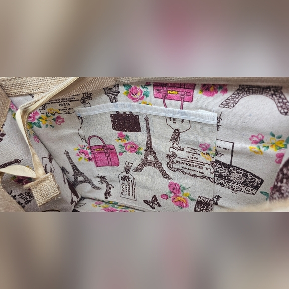 Parenting It Takes A Village And A Vineyard Jute Burlap Tote Bag Wine Holder - Picture 8 of 12